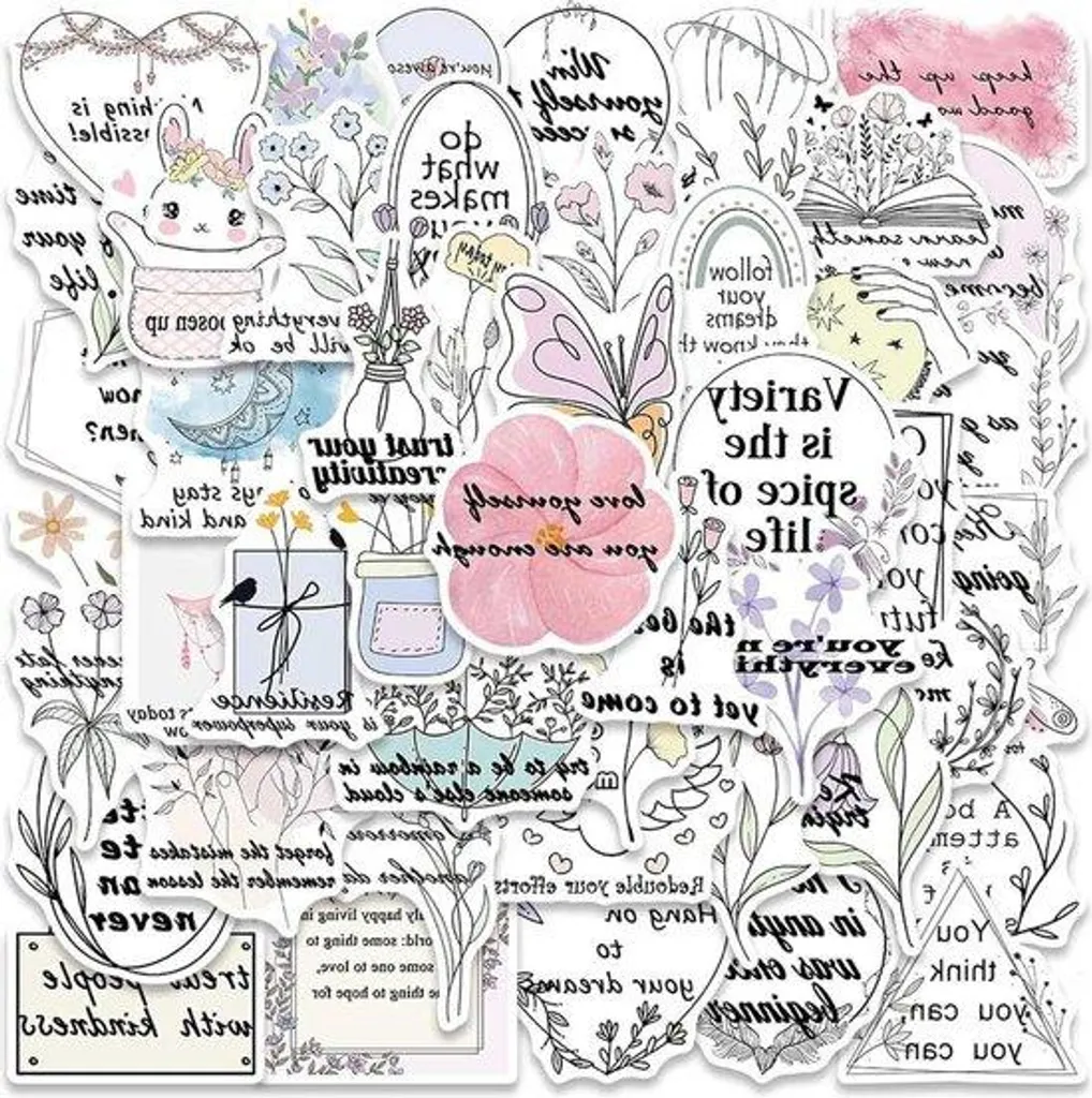 Stickers chrétiens imperméables pour gourdes et journaling biblique
