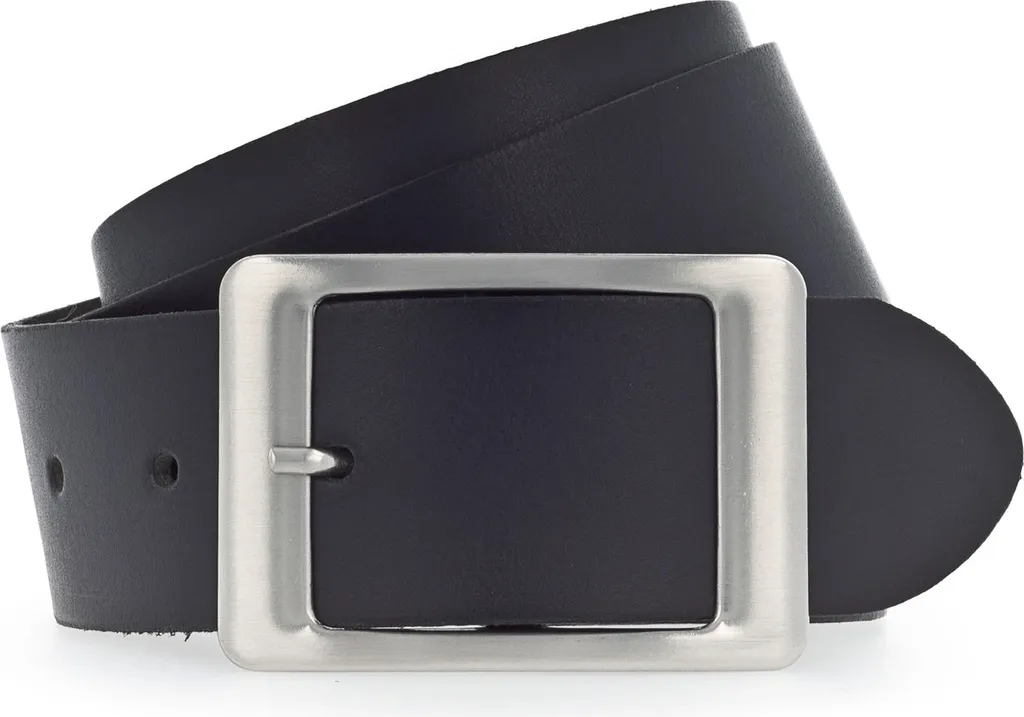 Cintura Vanzetti Pelle Nera 40mm W110 | Accessorio Uomo Casual