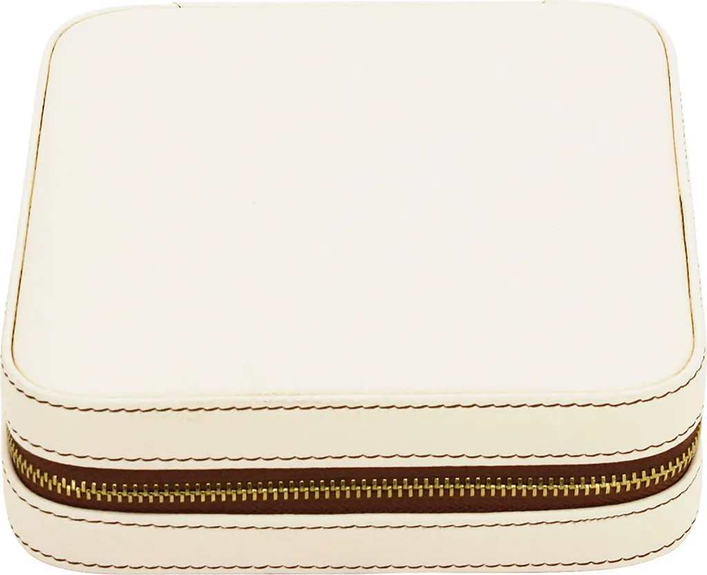 Rangement Voyage Bijoux et Montres Ascot : Organiseur Chic Blanc Ivoire