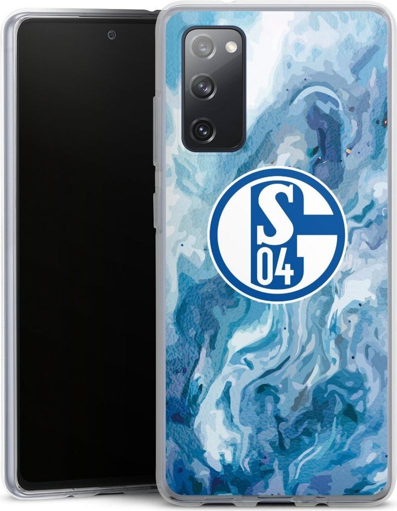 DeinDesign Handyhülle für Samsung Galaxy S20 FE 5G Silikon Hülle Case Smartphone Schutzhülle FC Schalke 04 Fanartikel Logo