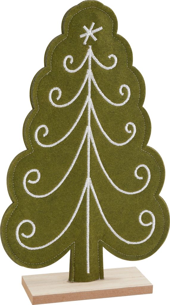 VBS Filzständer Weihnachtsbaum 5x17x29 cm Grün
