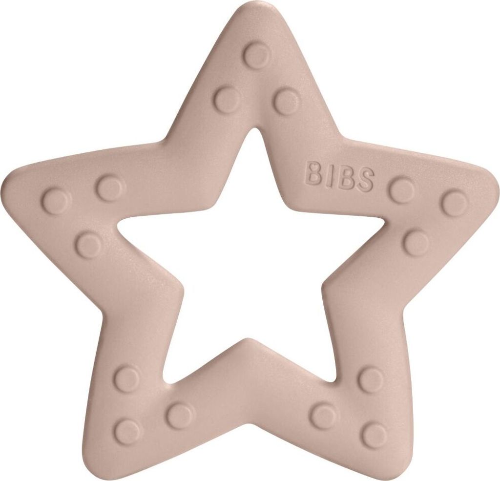 Bibs Beißring - Baby Bitie - Star - Blush