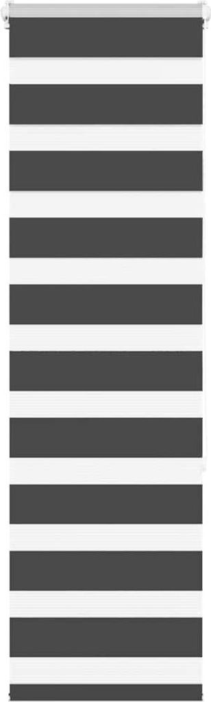 Maison Exclusive - Doppelrollo Schwarz 50x150 cm Stoffbreite 45,9 cm Polyester