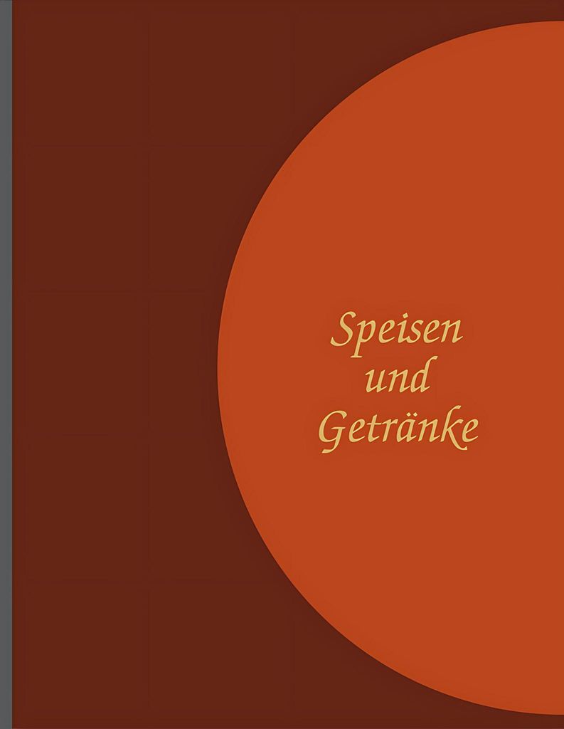 Adina Speisekarte Menümappe A4 braun / hellbraun
