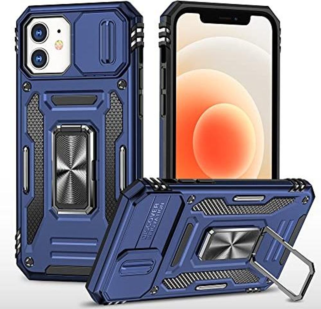 Hülle für Apple iPhone X/XS Hülle Blau Solide Rückseite mit Ring