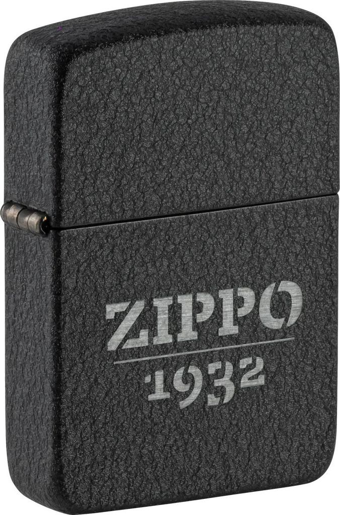 Zippo Feuerzeug Black Crackle 1941 gelasert Benzin Sturmfeuerzeug mit windfester Flamme
