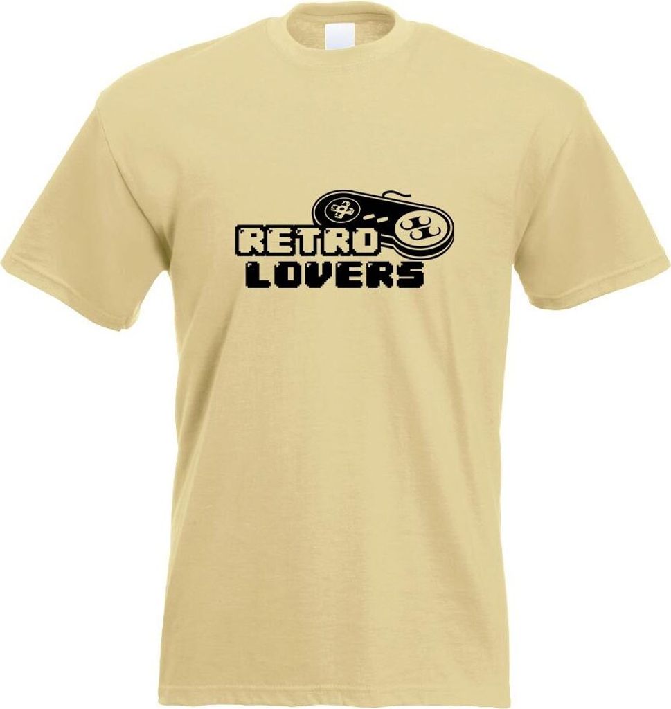Kiwistar - T-Shirt - Khaki - Retro Controler zocken Spiel Games Motiv Bedruckt Funshirt Design Print - mit Motiv Bedruckt - Funshirt Design - Sport...