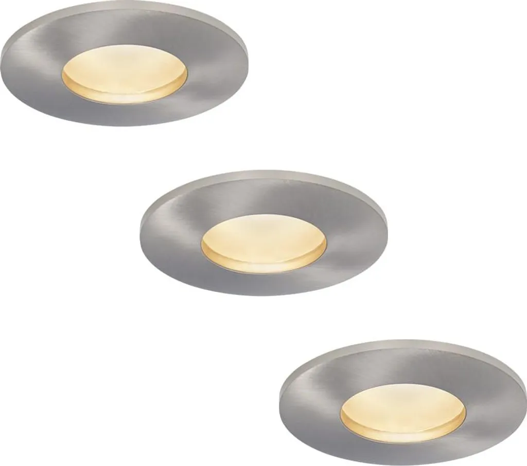 Spot LED plat 6W 570lm IP44 étanche inox 4000K idéal cuisine salle bain