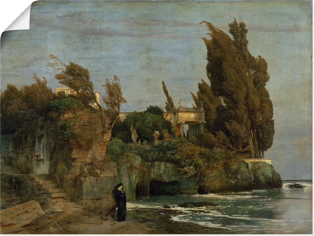 ARTland Poster Villa am Meer. 2. Fassung. 1865 Größe: 80x60 cm