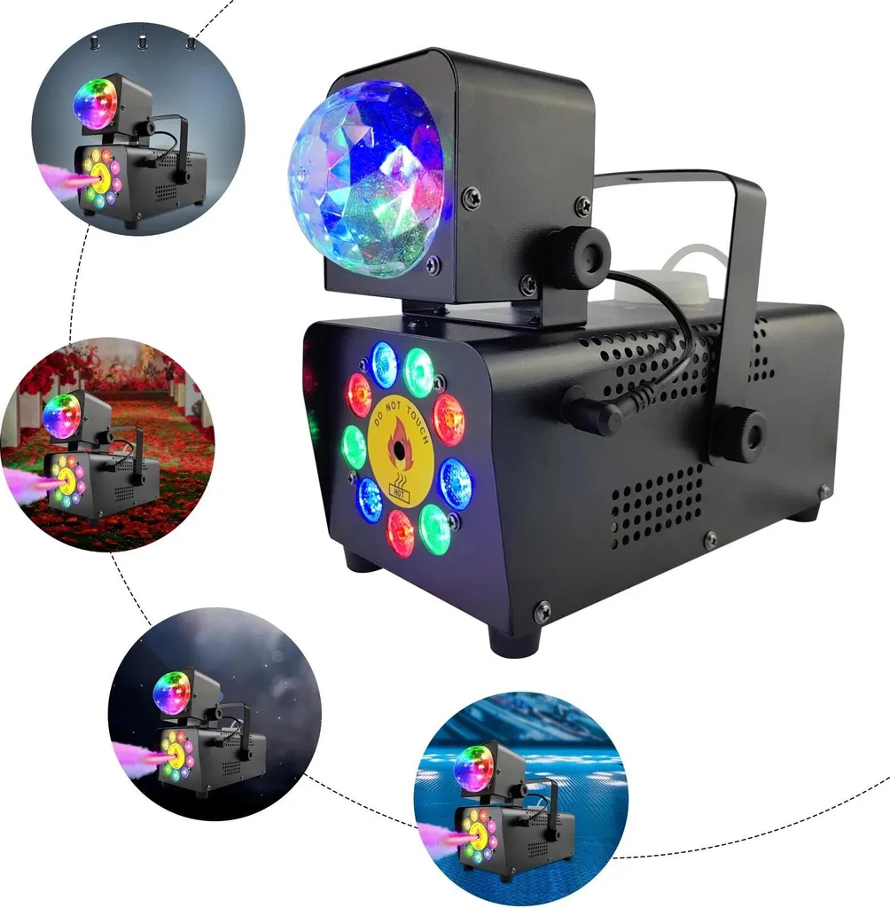 Machine à fumée 500W compacte avec télécommande et mode autonome efficace - 8