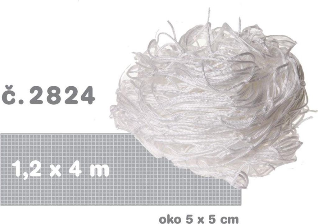 Weißes Netz 4x1,2 m, Masche 5x5 cm