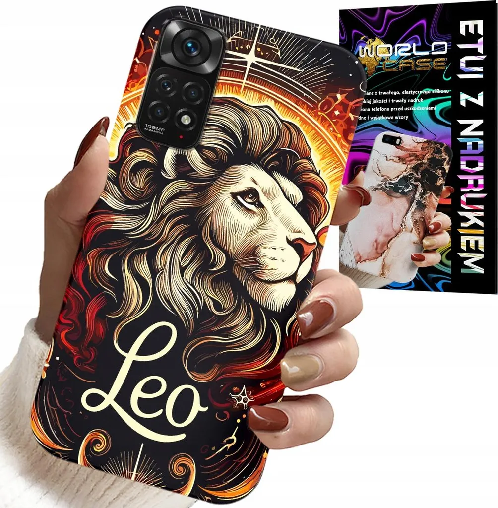 Custodia Xiaomi Note 11 Pro Leone - Cover Zodiaco + Vetro Temperato