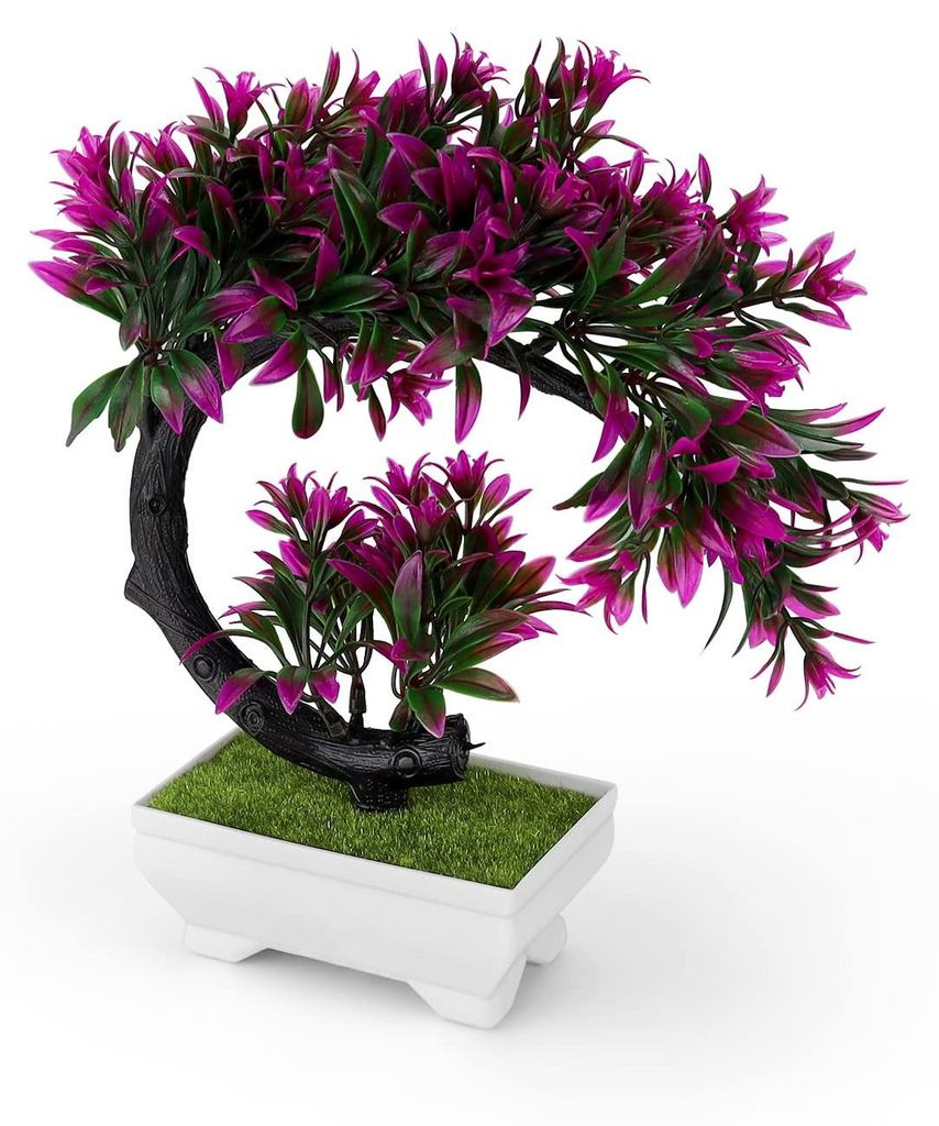 Künstliche Bonsai (aus Kunststoff), echte Bonsai-Bäume, kleine Plastikpflanzen, künstlicher Baum zur Linderung von Müdigkeit, Pflanzendekoratio...