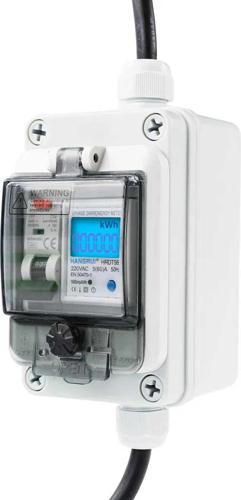 Coffret de comptage d'énergie mobile avec protection différentielle 16A - 2