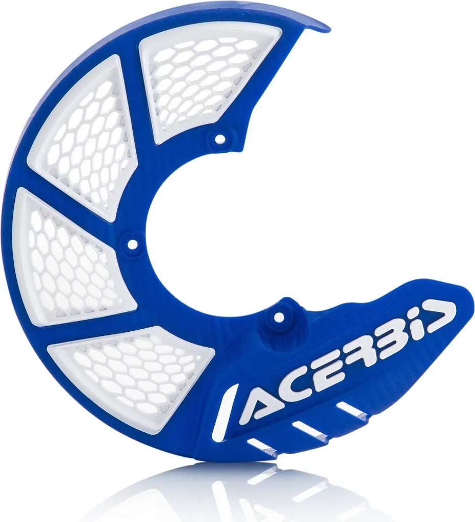 Protège Disque Ventilée Acerbis X-Brake 2.0 Bleu et Blanc Spécial 245mm