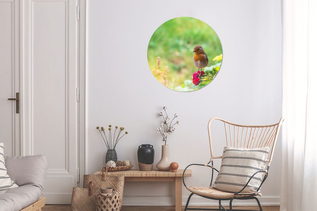 MuchoWow - Mauerkreis - Wand Bilder - Wandsticker - Wohnzimmer Dekoration - Dekoration für die Wände - Aluminium - Babyzimmer