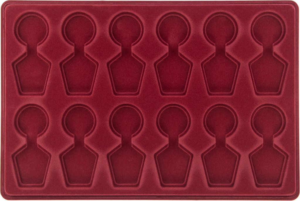 MC.Sammler Münzentableau Münztableau mit Schutzdeckel für 12 Medaillen Auszeichnungen Abzeichen Orden - Typ 2 | Münzkoffer | Münzkassette | ve...