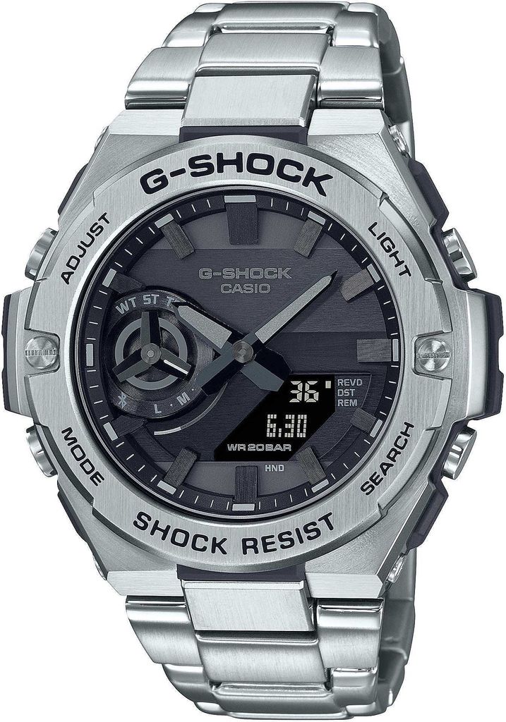 G-SHOCK Herrenuhr Casio G-SHOCK G-Steel Premium Bluetooth Sync Carbon Core Guard Casio-GST-B500D-1A1ER