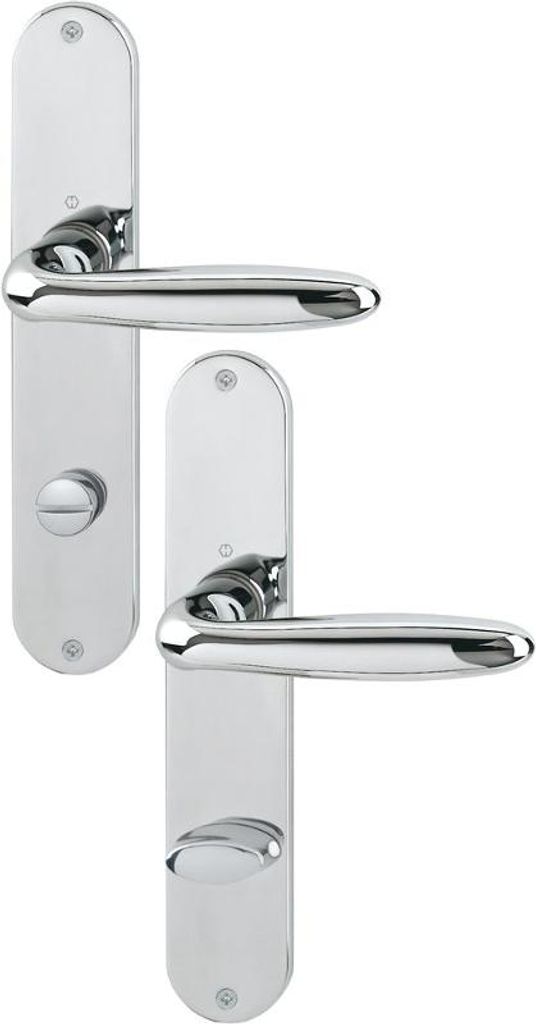 HOPPE Langschild-Garnitur Verona Messing verchromt M151/302 - 6492581