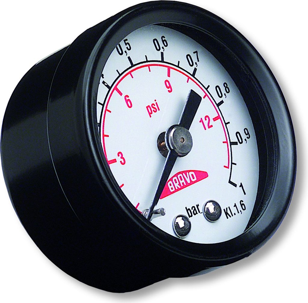 Bravo SP 98 Manometer M6 Adapter 0,5-1,0 Bar, Ausführung:1 Bar