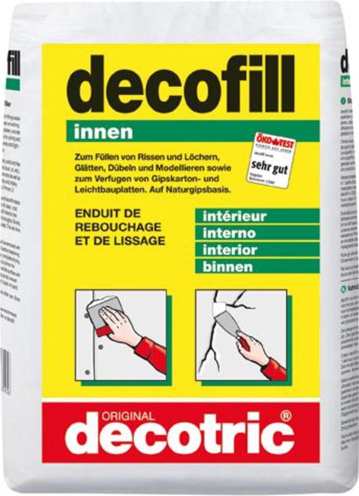 Decofill Spachtelmasse 10kg Sack, innen Produktbild 