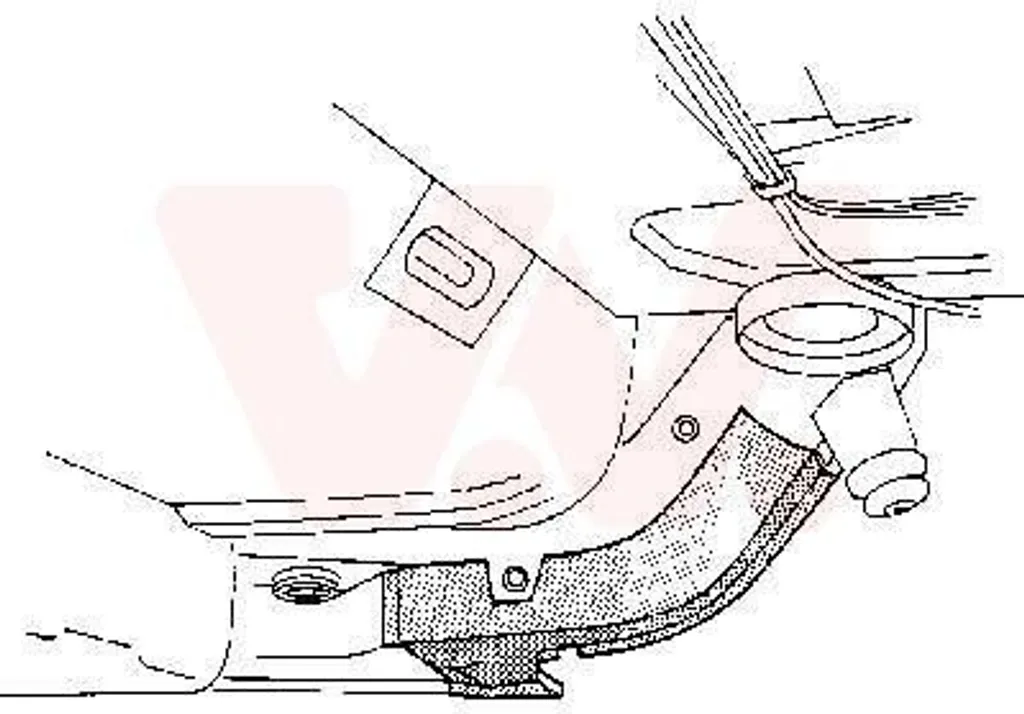 Réparation Châssis Mercedes W115 Berline - Longeron Arrière Gauche