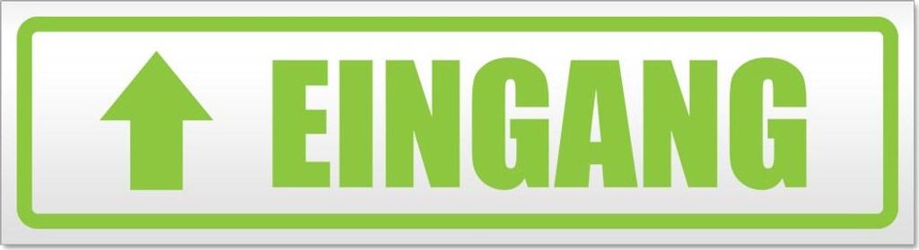 Eingang mit Pfeil Magnetschild Schild magnetisch