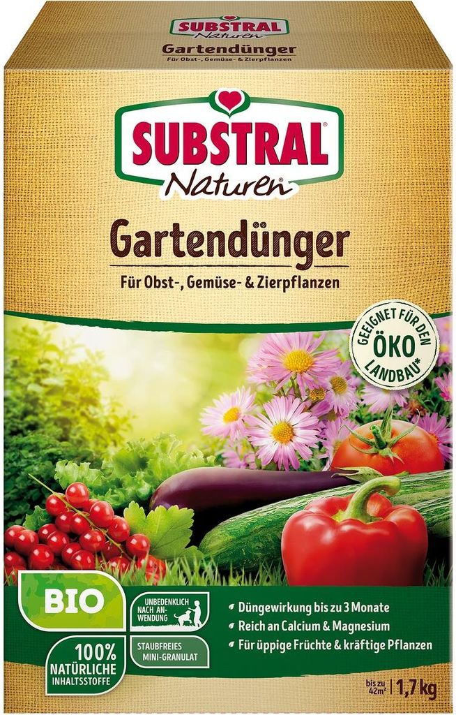 SUBSTRAL® Naturen®  Gartendünger 1,7 kg für bis zu 42 m² Produktbild 
