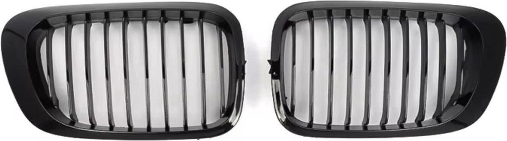 Frontgrill Deluxe – Für BMW E46 (1999-2003) 320i/323i/325i/328i/M3 (2000-2007) – Gloss Black – Racing Grills – Autozubehör