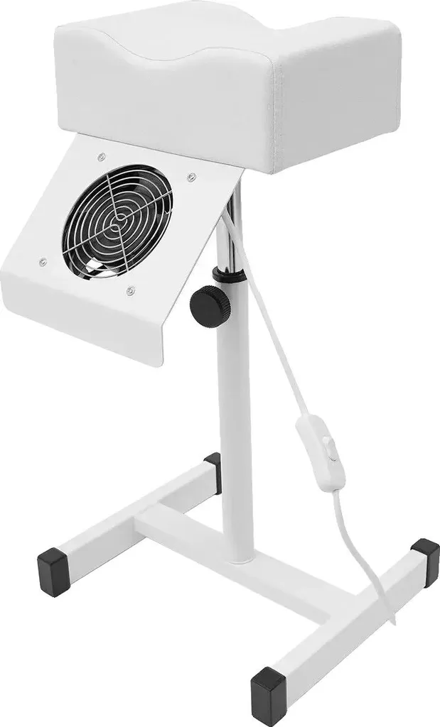 Fauteuil pédicure blanc réglable en hauteur avec assise ergonomique