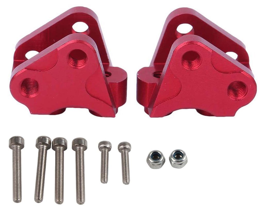 2 Stück Front Rear Lower Shock Linkage Link Mount Fit für SCX10-II AXIAL RC CarRed