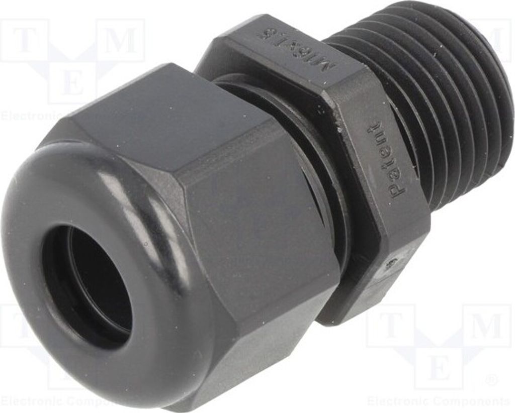 1x Kabelverschraubung M16 1,5 mit verlängertem Gewinde IP68 HSK-L M16 RAL9005 998