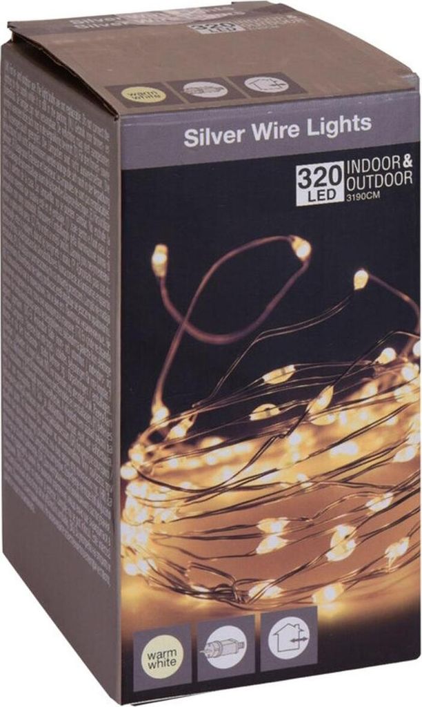 Ghirlanda di luci fiabesche 320 LED bianco caldo Immagine del prodotto 