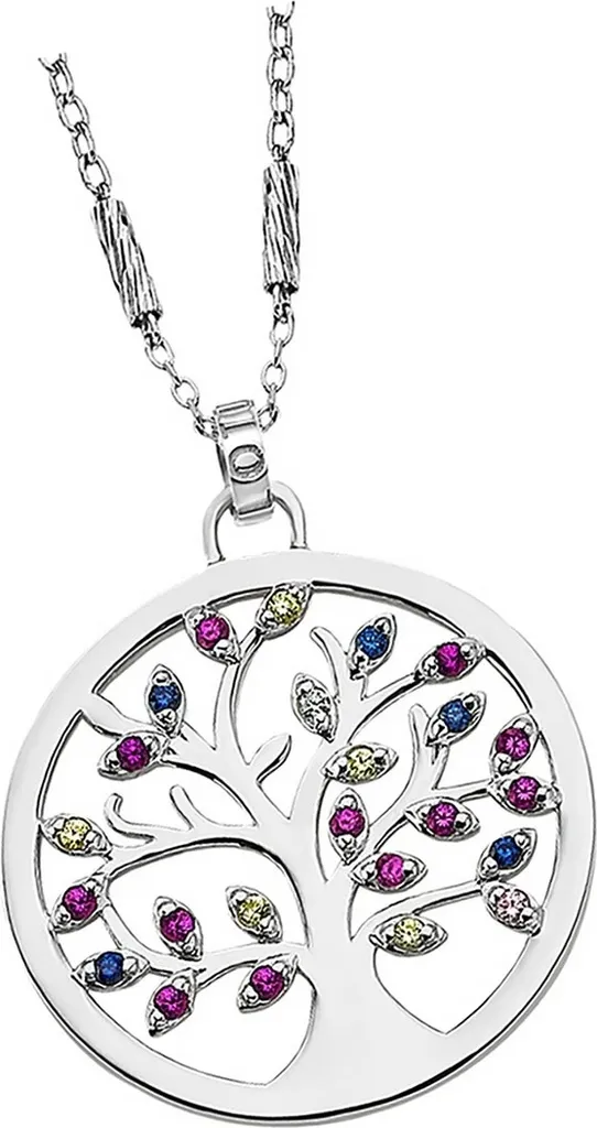 Collier Lotus Silver LP1890-1/1 en Argent Massif et Zirconia Éclatant
