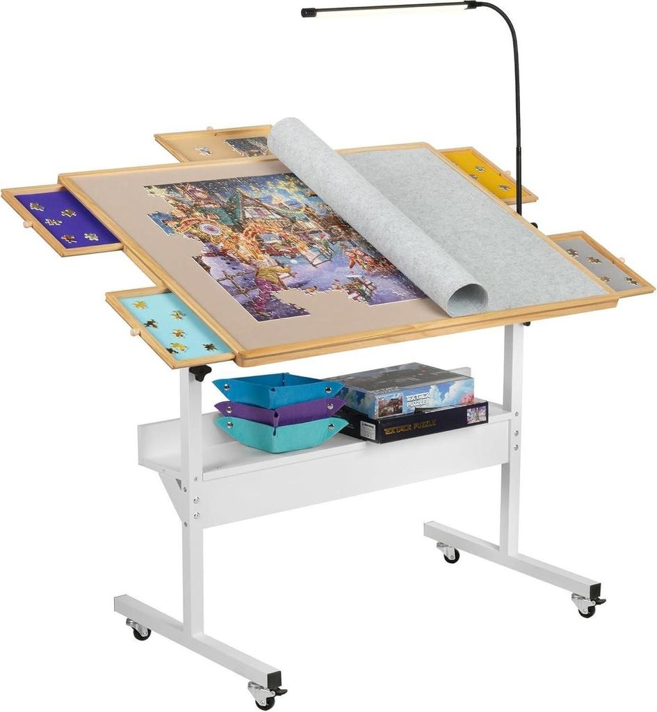 Puzzletisch mit LED-Licht und Winkelverstellung, Produktbild 