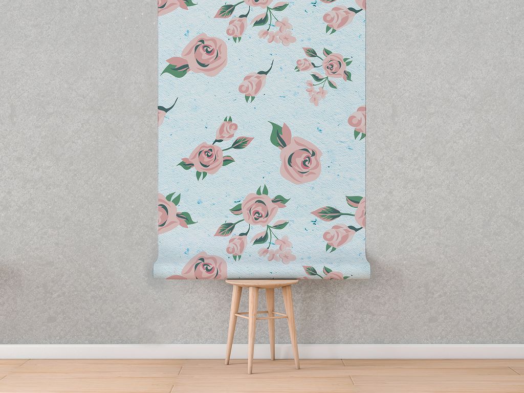 Coloray Fototapete 152x104 cm Latextapete Magicstick - Pastellblumen