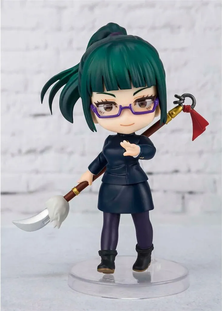 Figurine articulée Maki Zen'in Figuarts mini avec accessoires de 9 cm