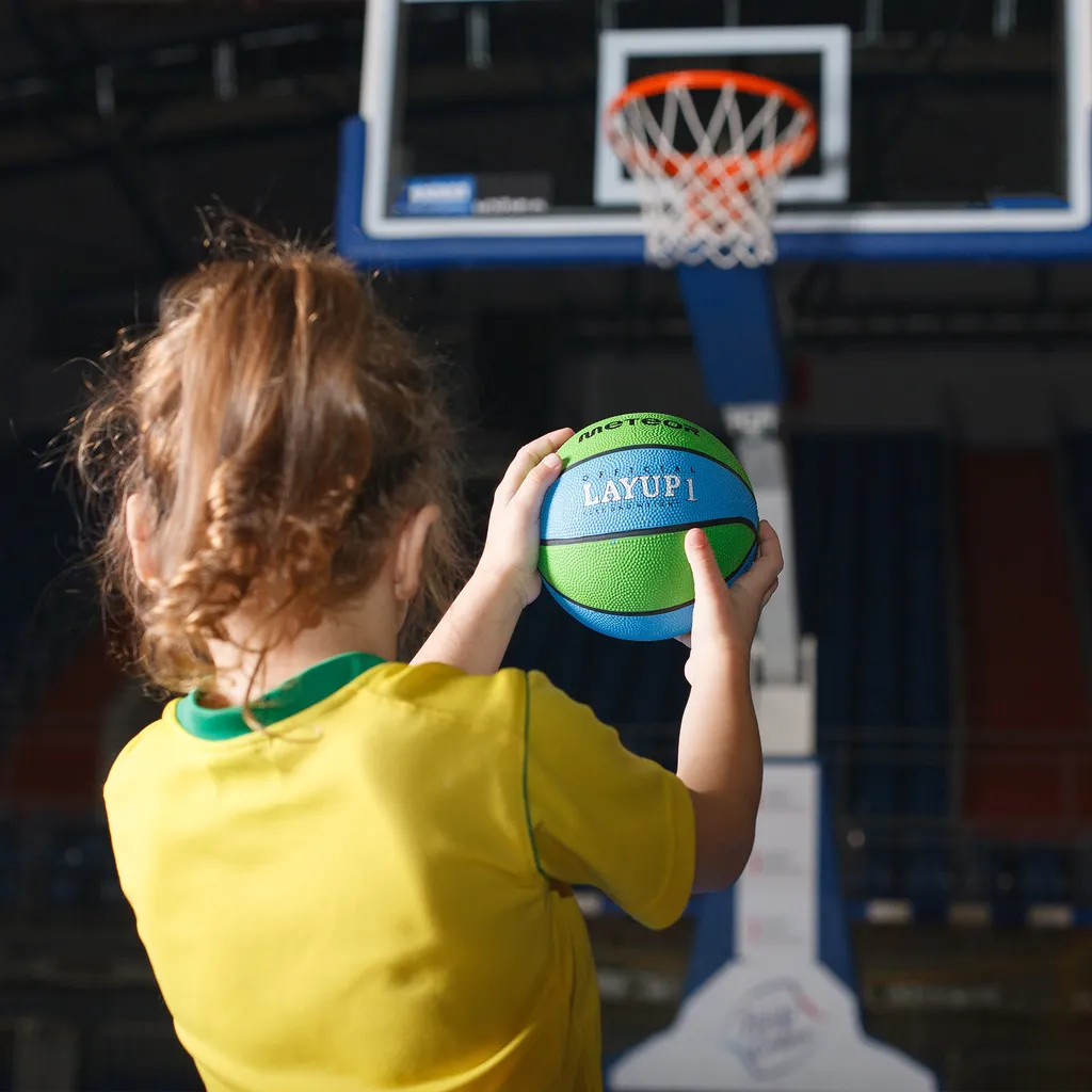 Ballon de basket Meteor LAYUP taille 1 pour entraînement jeunes enfants - 5