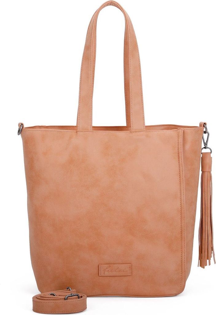 Fritzi aus Preußen Schultertasche Umhängetasche Vintage Fritzi34 Shopper Peach Party orange