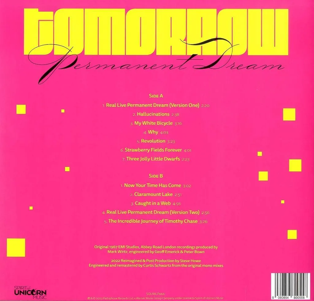 Tomorrow : Permanent Dream Remastered - Édition Vinyle Violet Rare - 2