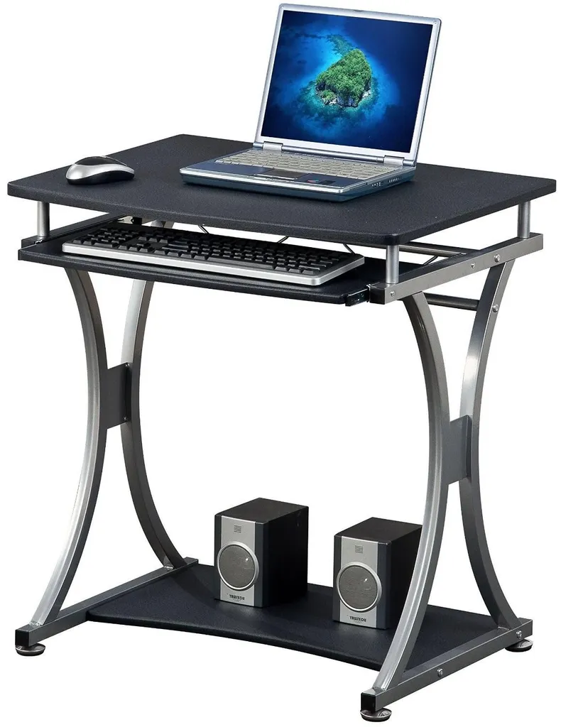Bureau gain de place 70 cm graphite - Solution pour petits studios - 4
