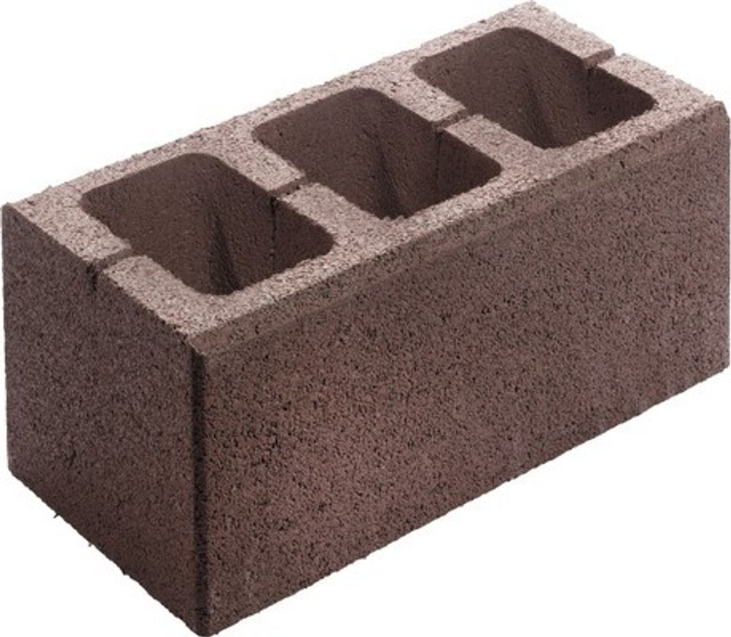 Mauerstein Vollstein Eleganca Rotbraun 40 cm x 20 cm x 16,5 Produktbild 