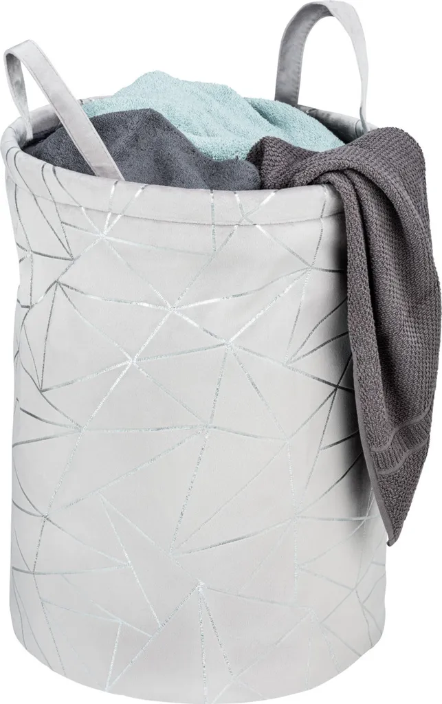Cesto Biancheria WENKO Samira Grigio | 69L Feltro Arredo Bagno - 9