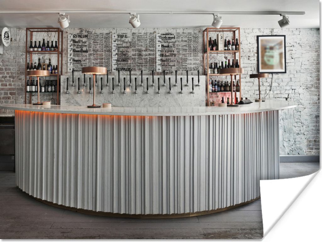 MuchoWow Poster Eine gemütliche und moderne Disco-Bar 120x90 cm - Wandbild