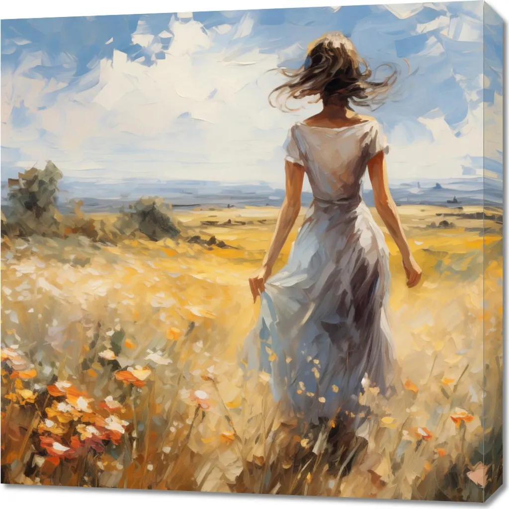 Quadro Arredo Soffio d'Estate 70x70 | Saldi Online Arte Moderna