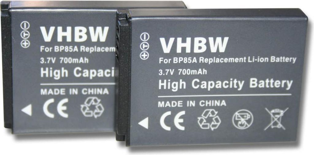 vhbw 2x Akku Ersatz für Samsung BP85a, EA-BP85a, IA-BP85a, Produktbild 