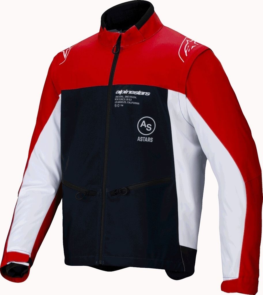 Alpinestars Lite-Dura Softshell Motocross Jacke, schwarz/rot/weiß, S