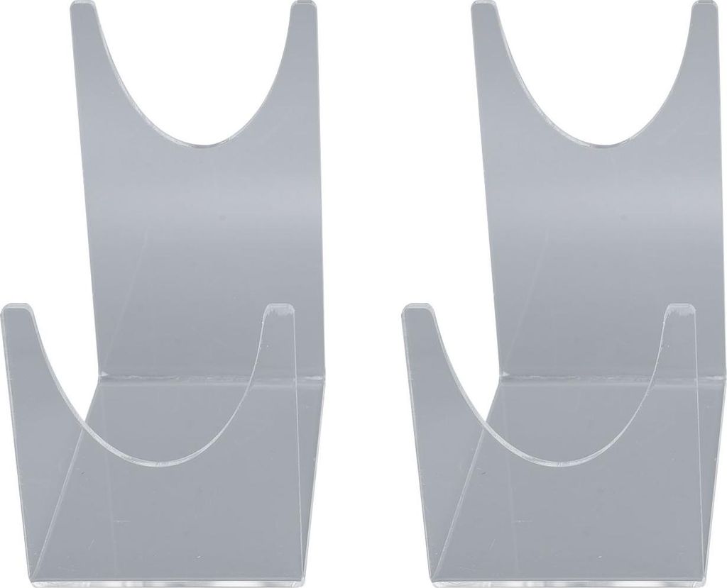 2pcs Acryl Shofar Stand Clear Transparent Shofar Stand Sturdy Shofar Halter für Home Office Decor