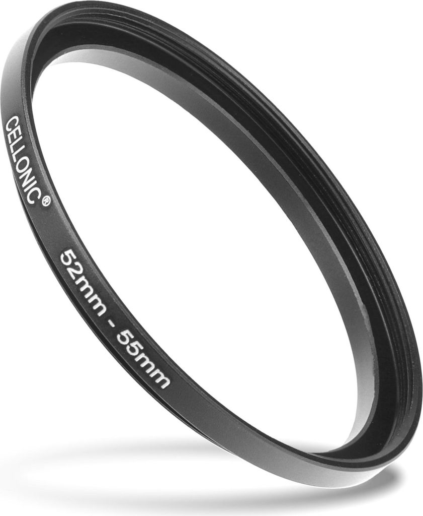 8x Step Up Ring Filteradapter Set für Canon, Nikon, Sony, Panasonic Lumix uvm: Objektiv Filtergewinde Adapter von 49mm auf 52mm, 55mm, 58mm, 62mm,...
