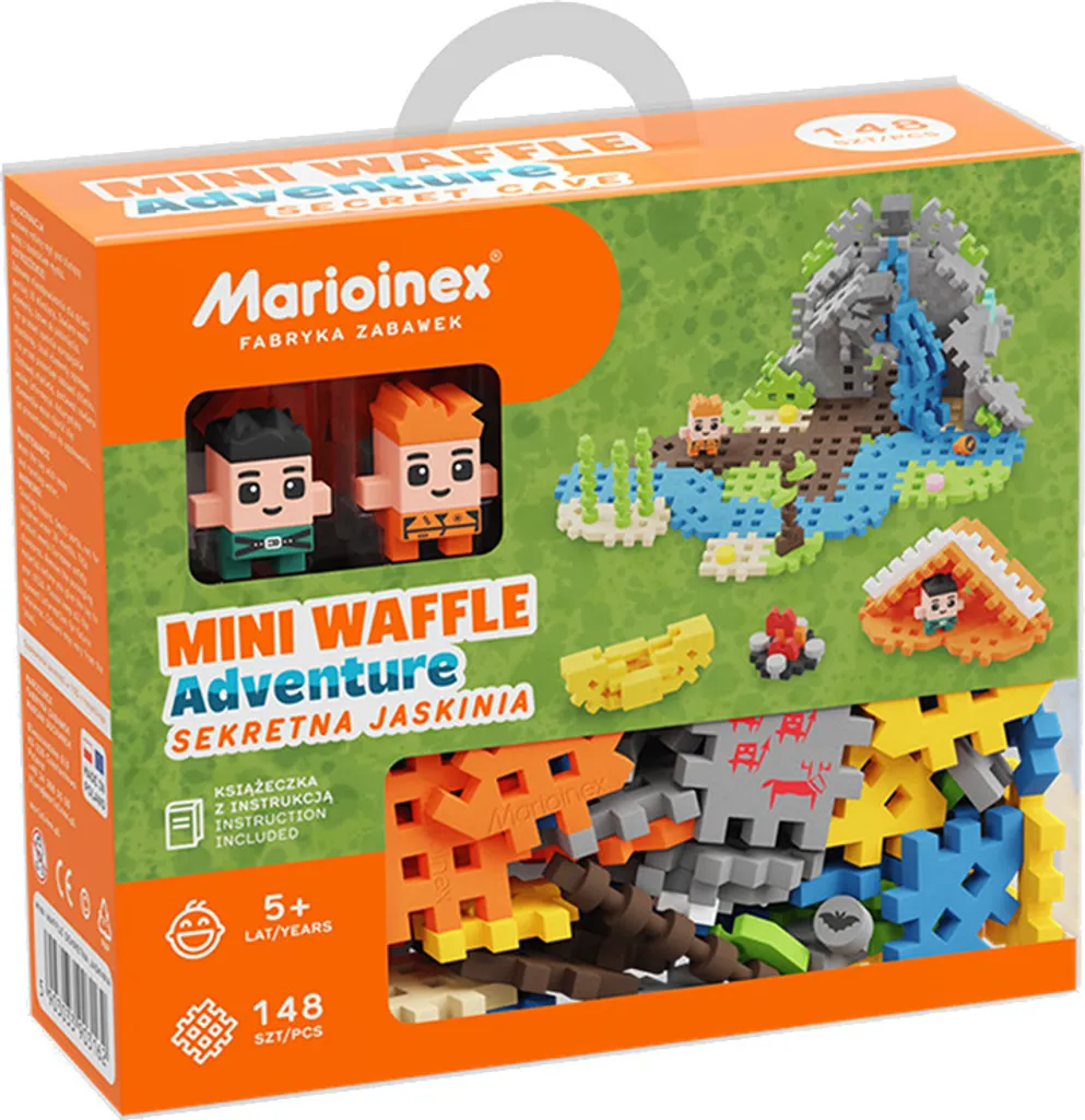 Jeu Mini Waffle créatif La grotte secrète 148 pièces blocs sans danger
